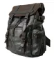 Elegant Green Canvas & Leather Backpack sold by Louxly