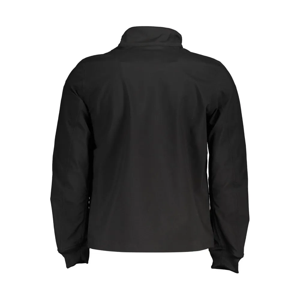 Sleek Black Sports Jacket with Contrasting Details sold by Louxly product image thumbnail 2