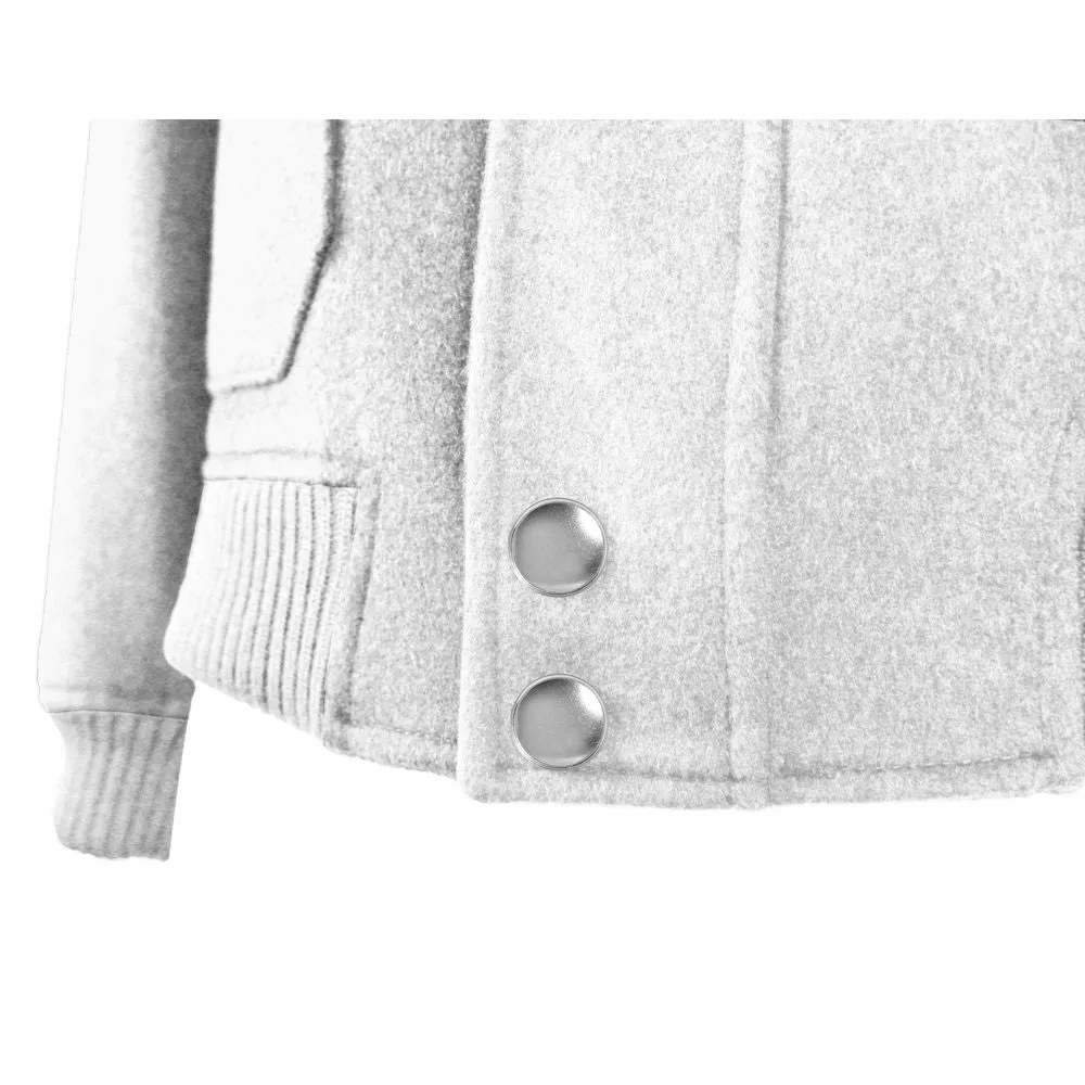 White Wool Vergine Jacket sold by Louxly product image thumbnail 3