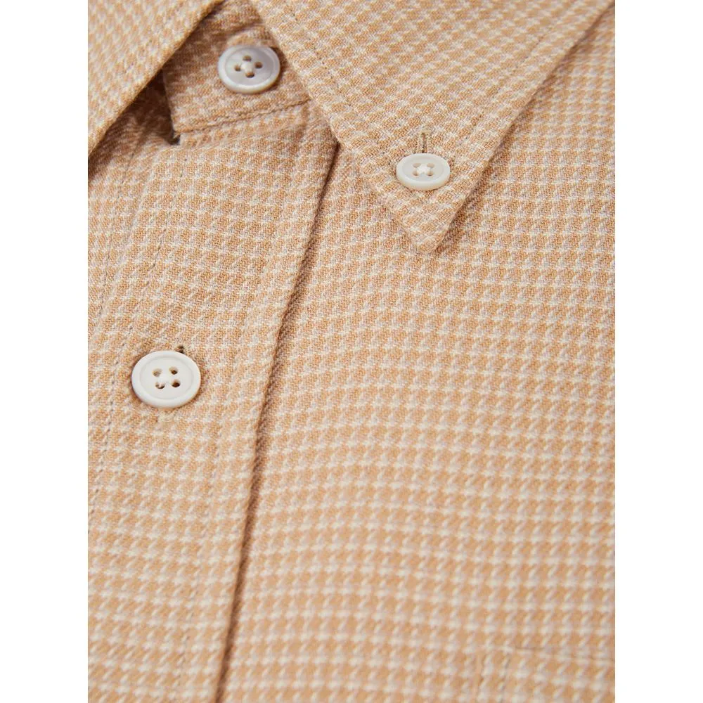 Elegant Beige Cotton Shirt for Men sold by Louxly product image thumbnail 3