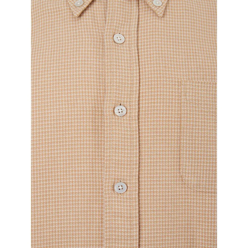 Elegant Beige Cotton Shirt for Men sold by Louxly product image thumbnail 4