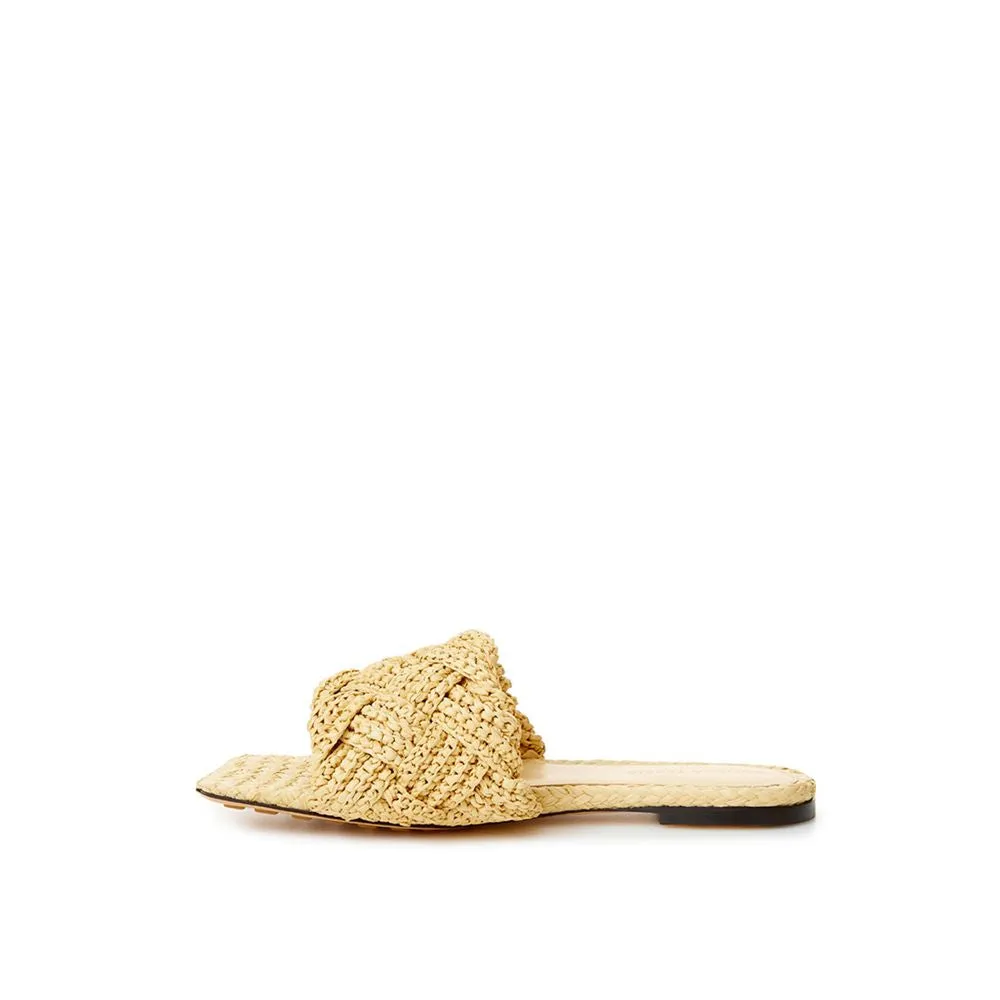 Beige Raffia Elegance Sandals sold by Louxly product image thumbnail 2