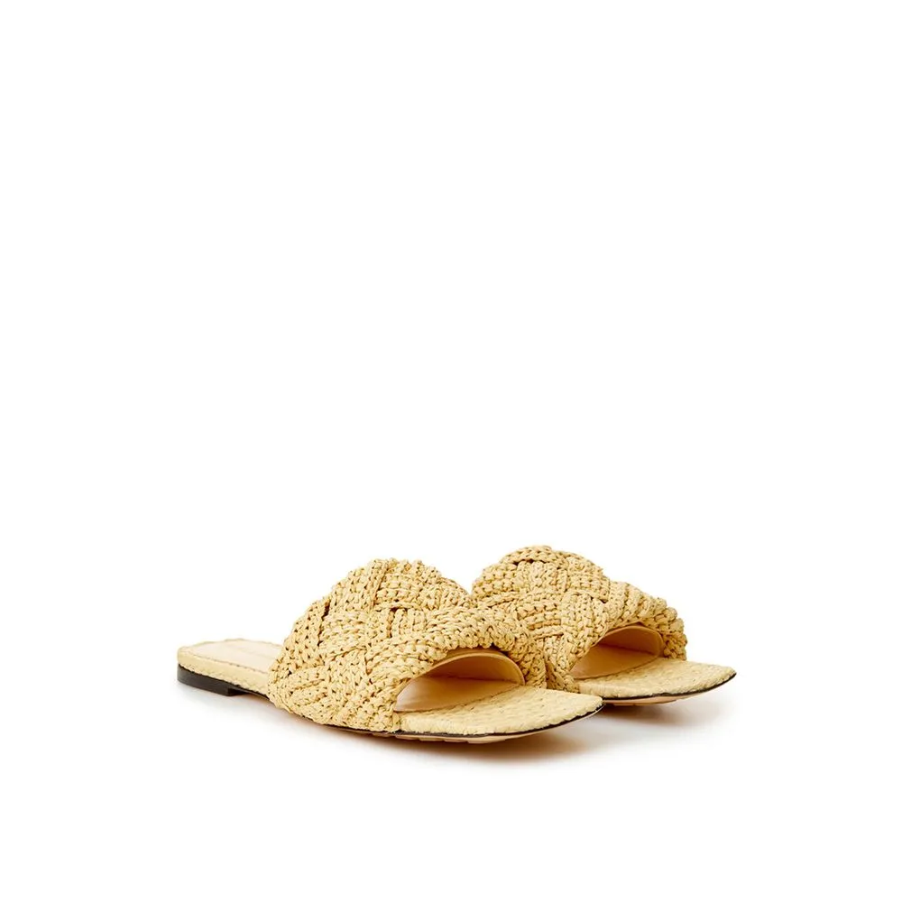 Beige Raffia Elegance Sandals sold by Louxly product image thumbnail 3