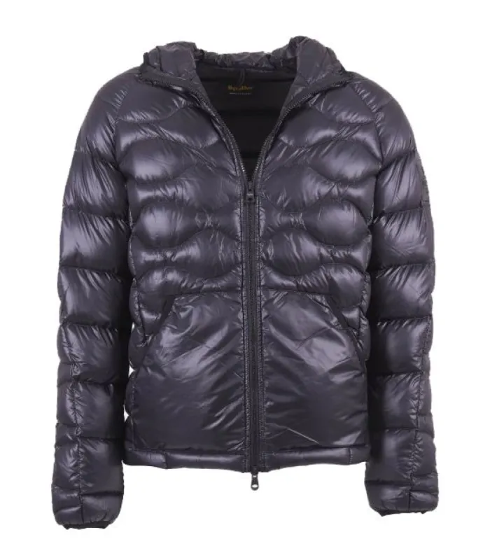 Mens Insulated Down Jacket with Hood made by Louxly