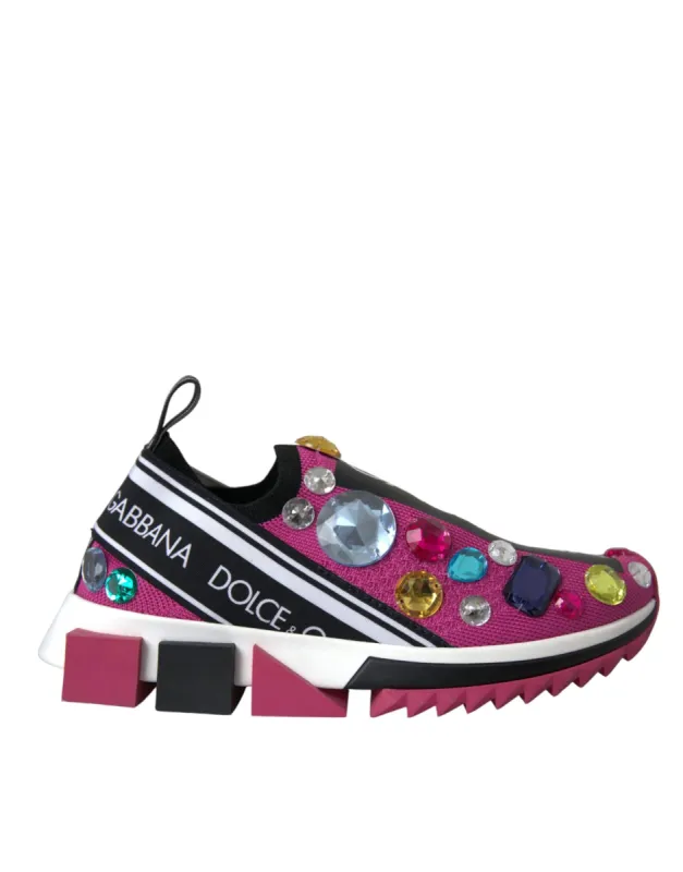 Pink Sorrento Crystals Sneakers Shoes sold by Louxly