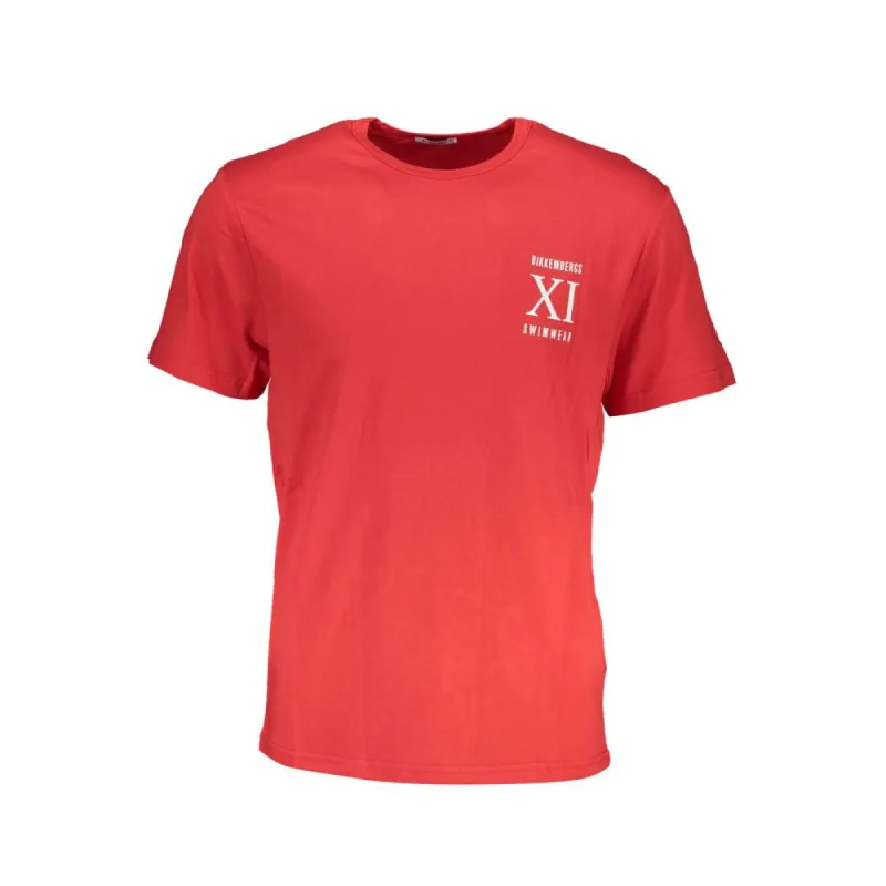 Red Cotton T-Shirt sold by Louxly