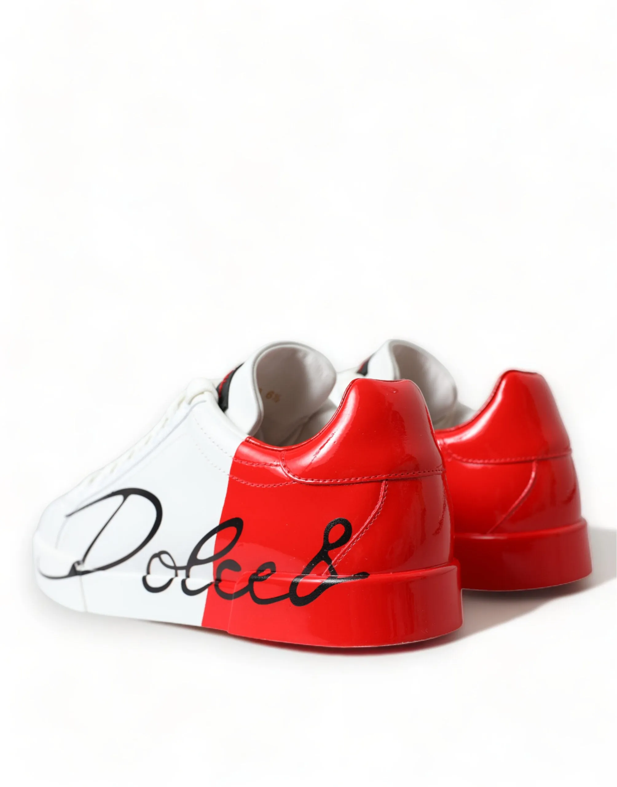 Chic Red and White Leather Sneakers sold by Louxly product image thumbnail 4