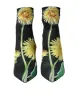 Black Floral Jersey Stretch Ankle Boots Shoes sold by Louxly