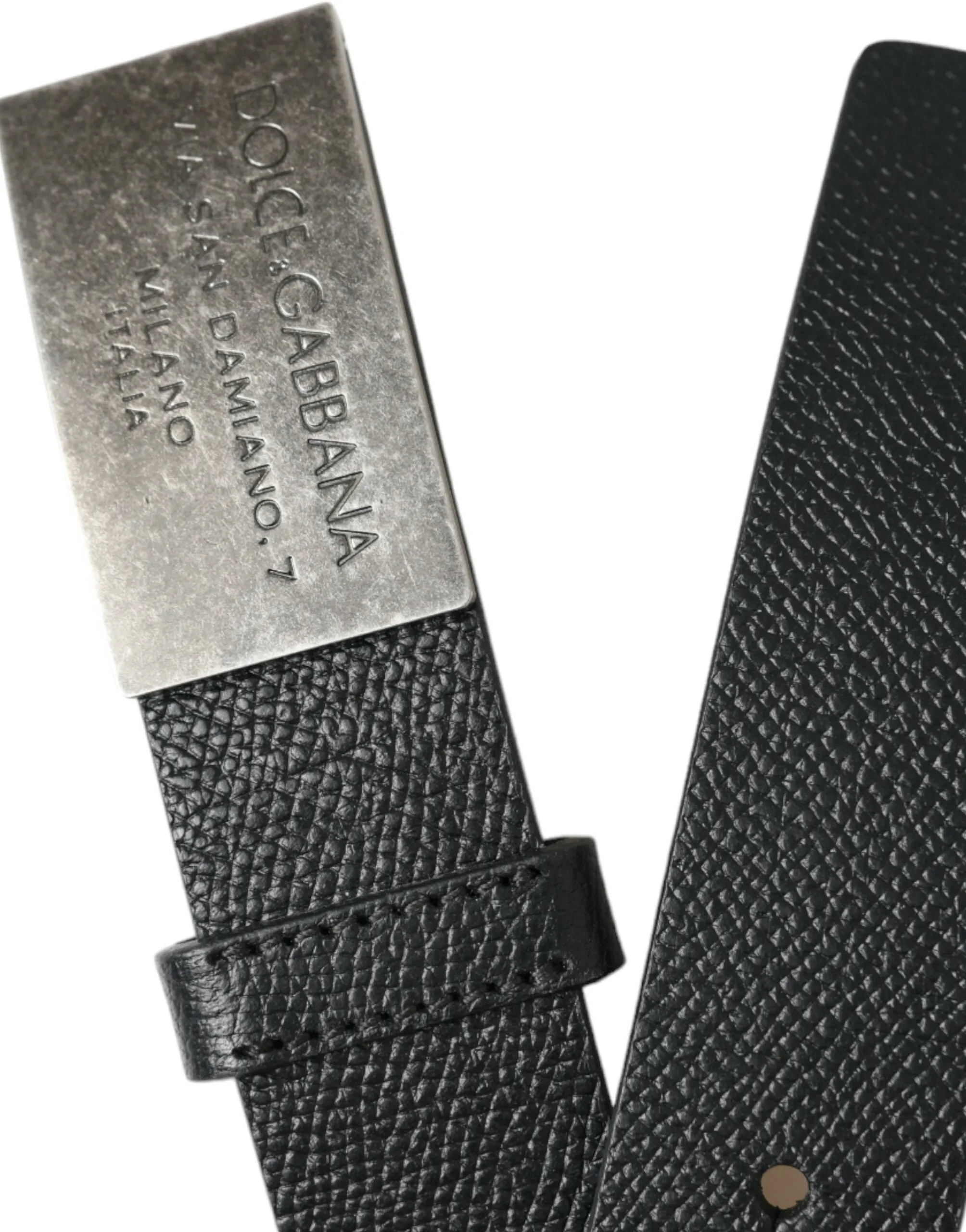 Elegant Black Leather Belt with Metal Buckle sold by Louxly product image thumbnail 3