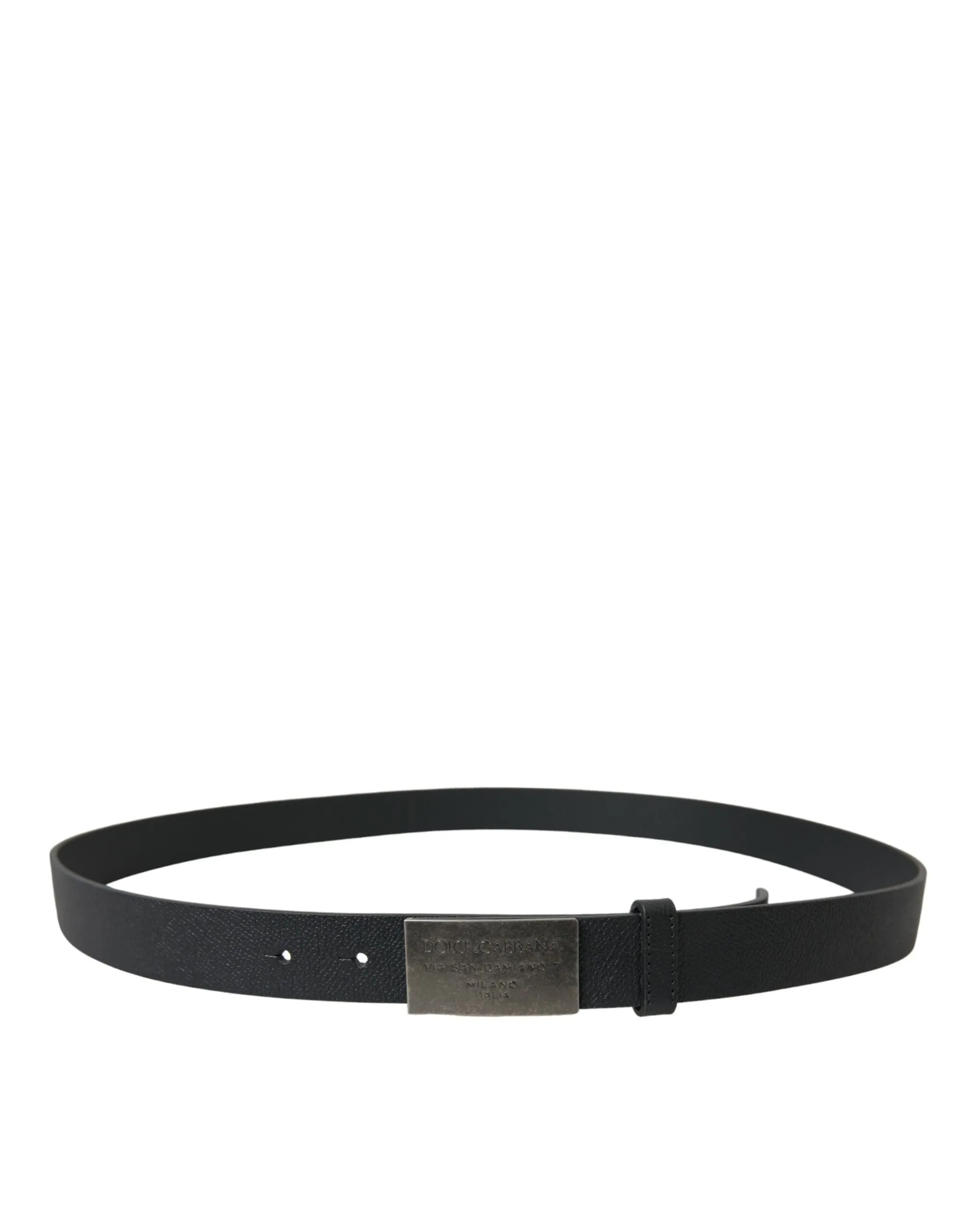 Elegant Black Leather Belt with Metal Buckle sold by Louxly product image thumbnail 2