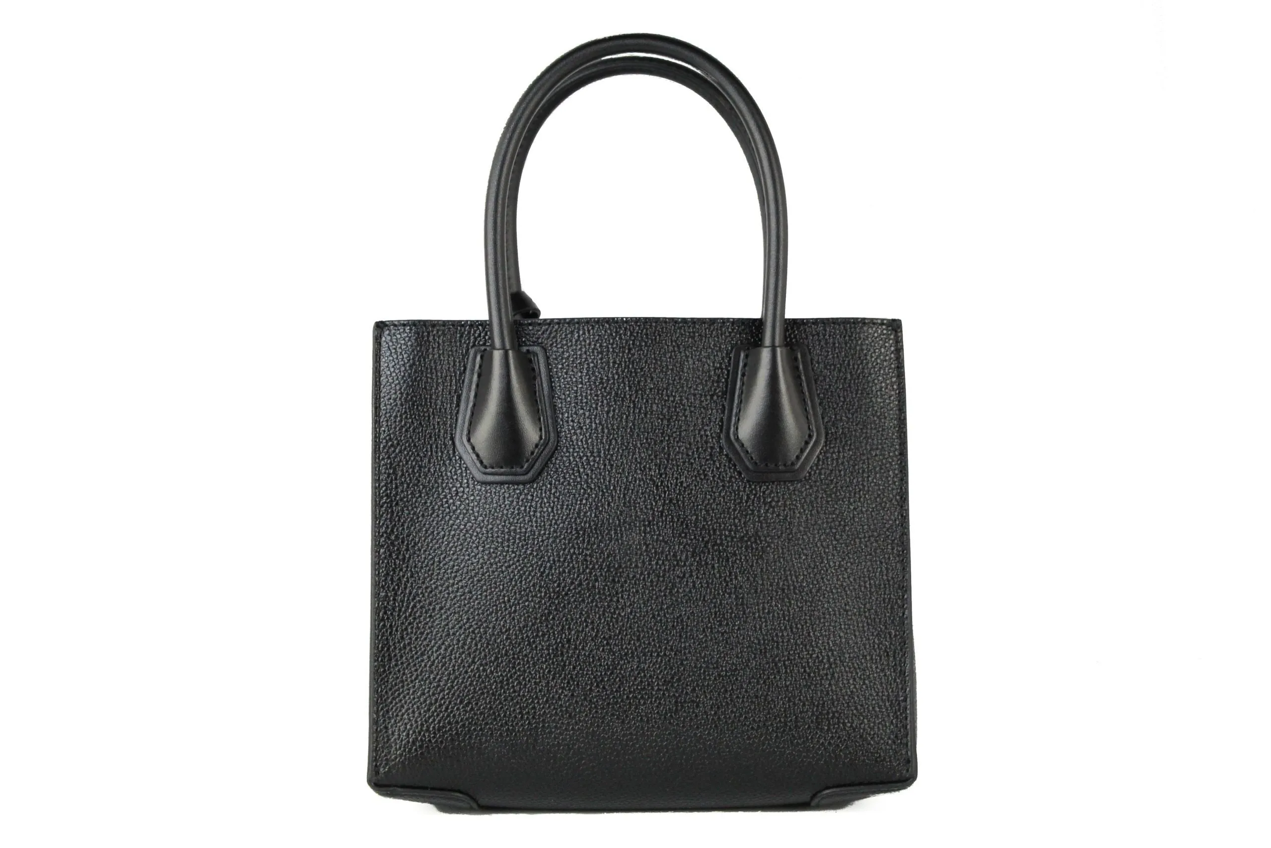 Mercer Medium Leather Messenger Crossbody Handbag (Black Solid) sold by Louxly product image thumbnail 2