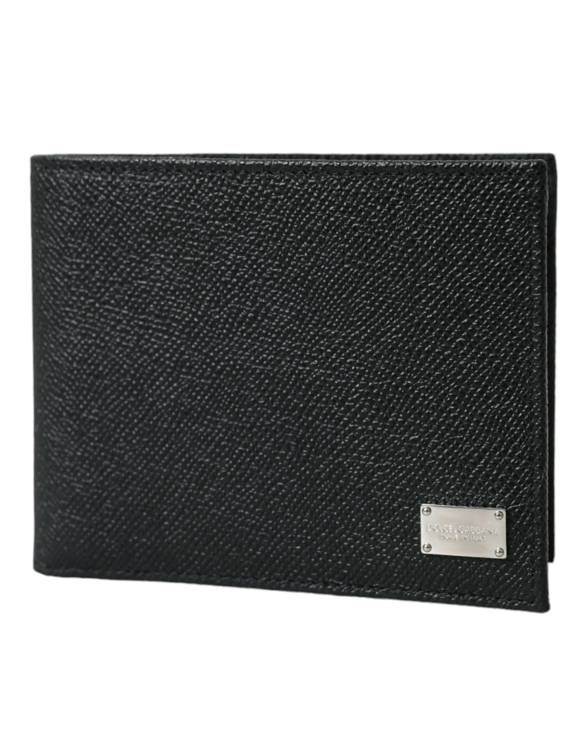 Sleek Black Calf Leather Bifold Wallet sold by Louxly