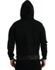 Elegant Black Hooded Pullover Sweater sold by Louxly
