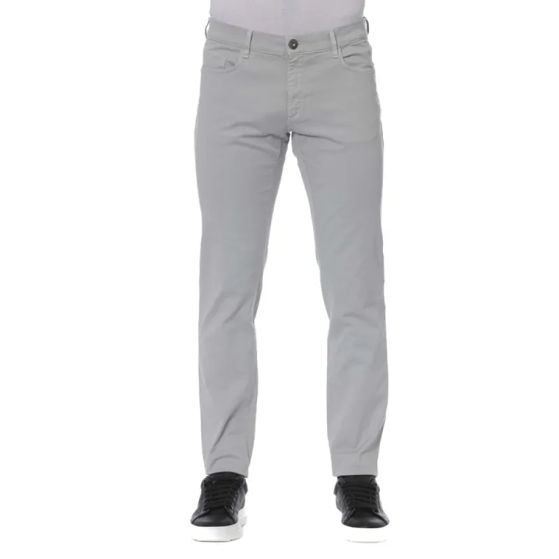 Gray Cotton Men Jeans sold by Louxly