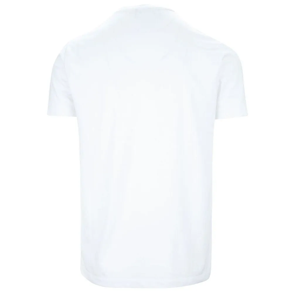Elegant White Cotton Tee with Contrast Print sold by Louxly product image thumbnail 2