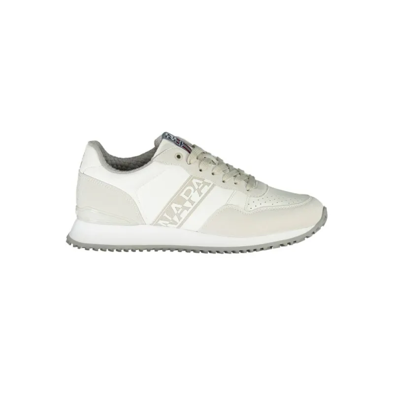 Sleek White Sneakers with Logo Detail sold by Louxly