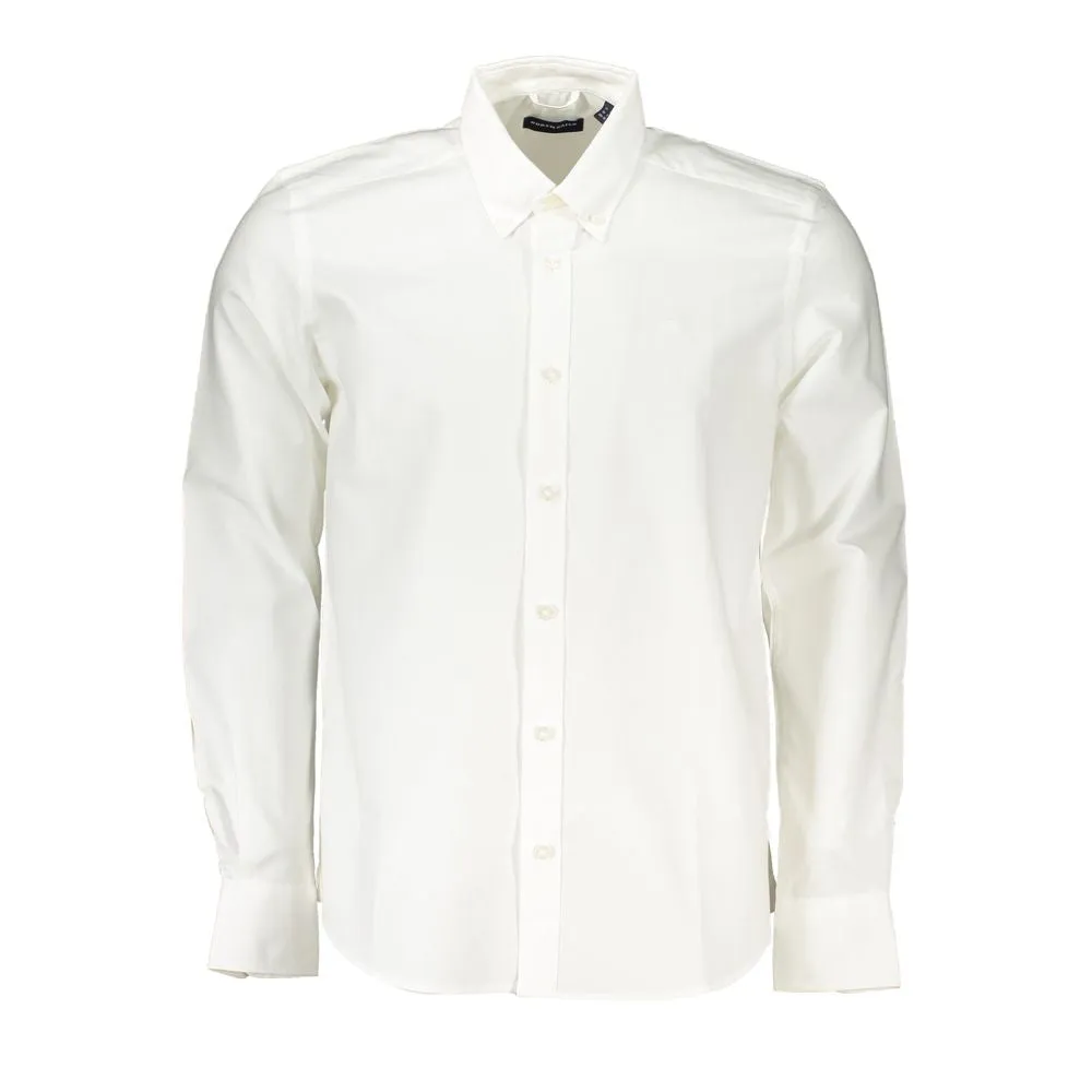 White Cotton Men Shirt sold by Louxly