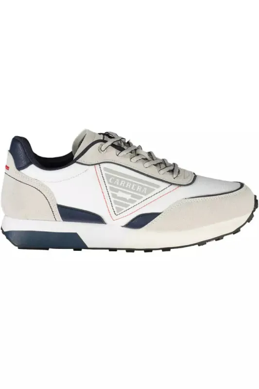 White Polyethylene Men Sneaker sold by Louxly