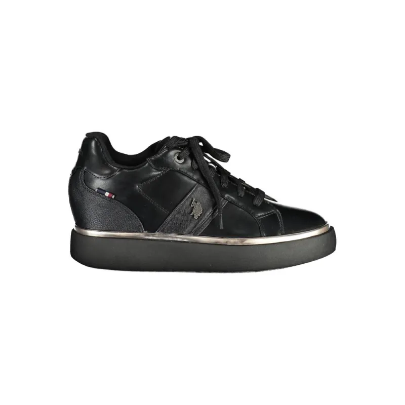 Black Polyester Women Sneaker sold by Louxly