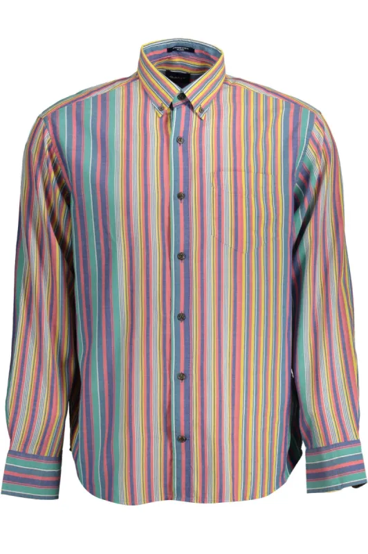 Light Blue Cotton Men Shirt sold by Louxly