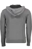 Elegant Hooded Zip Cardigan in Gray sold by Louxly