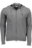 Elegant Hooded Zip Cardigan in Gray sold by Louxly
