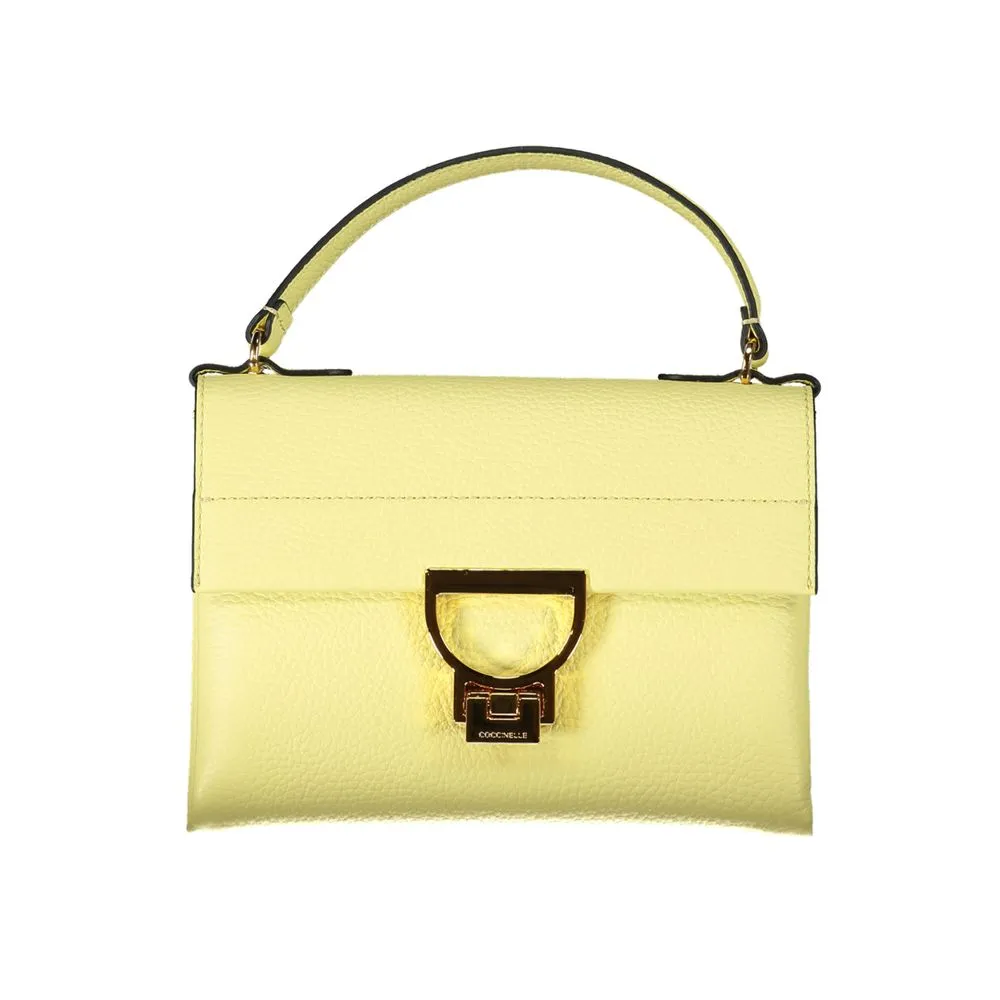Yellow Leather Handbag sold by Louxly