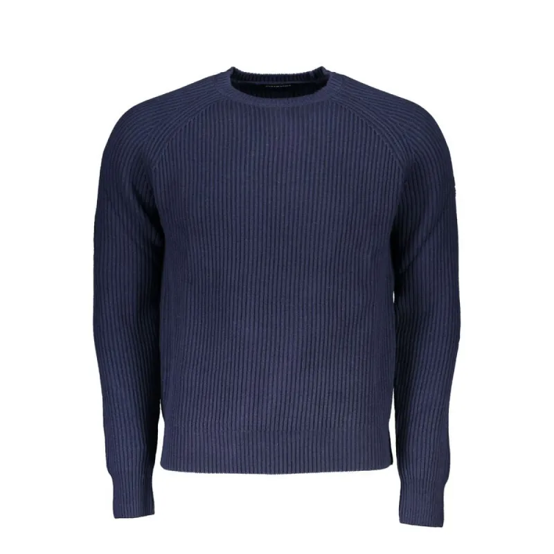 Blue Cotton Men Sweater sold by Louxly
