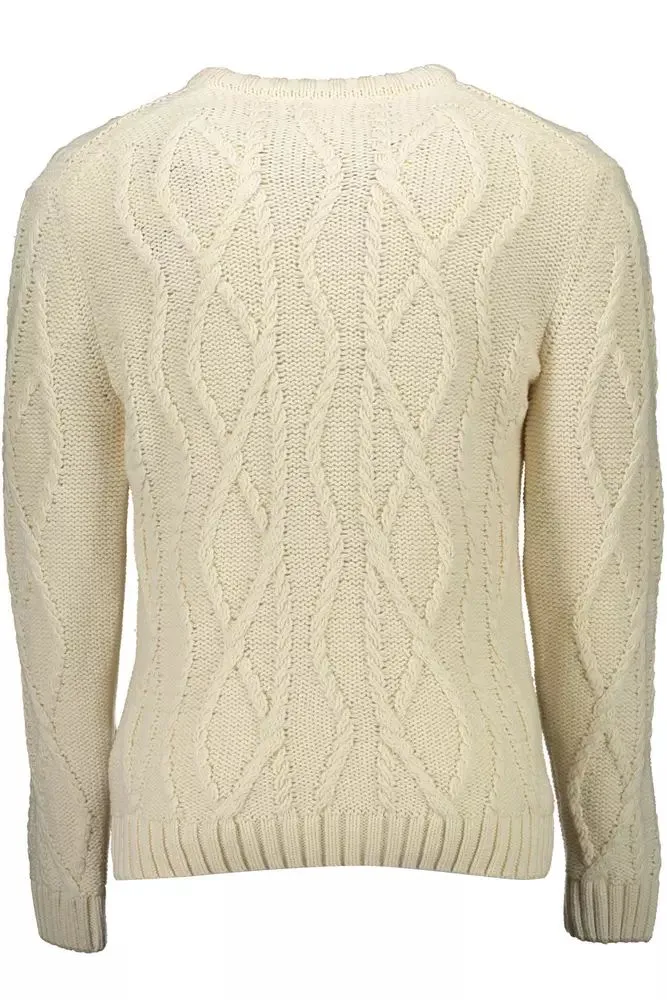 Elegant White Wool-Blend Sweater for Men sold by Louxly product image thumbnail 2