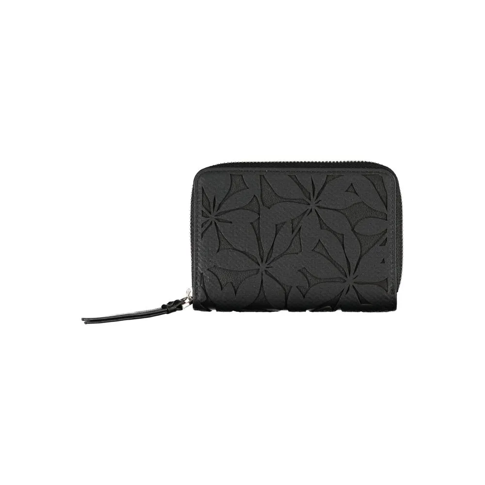 Chic Black Wallet with Elegant Detailing sold by Louxly