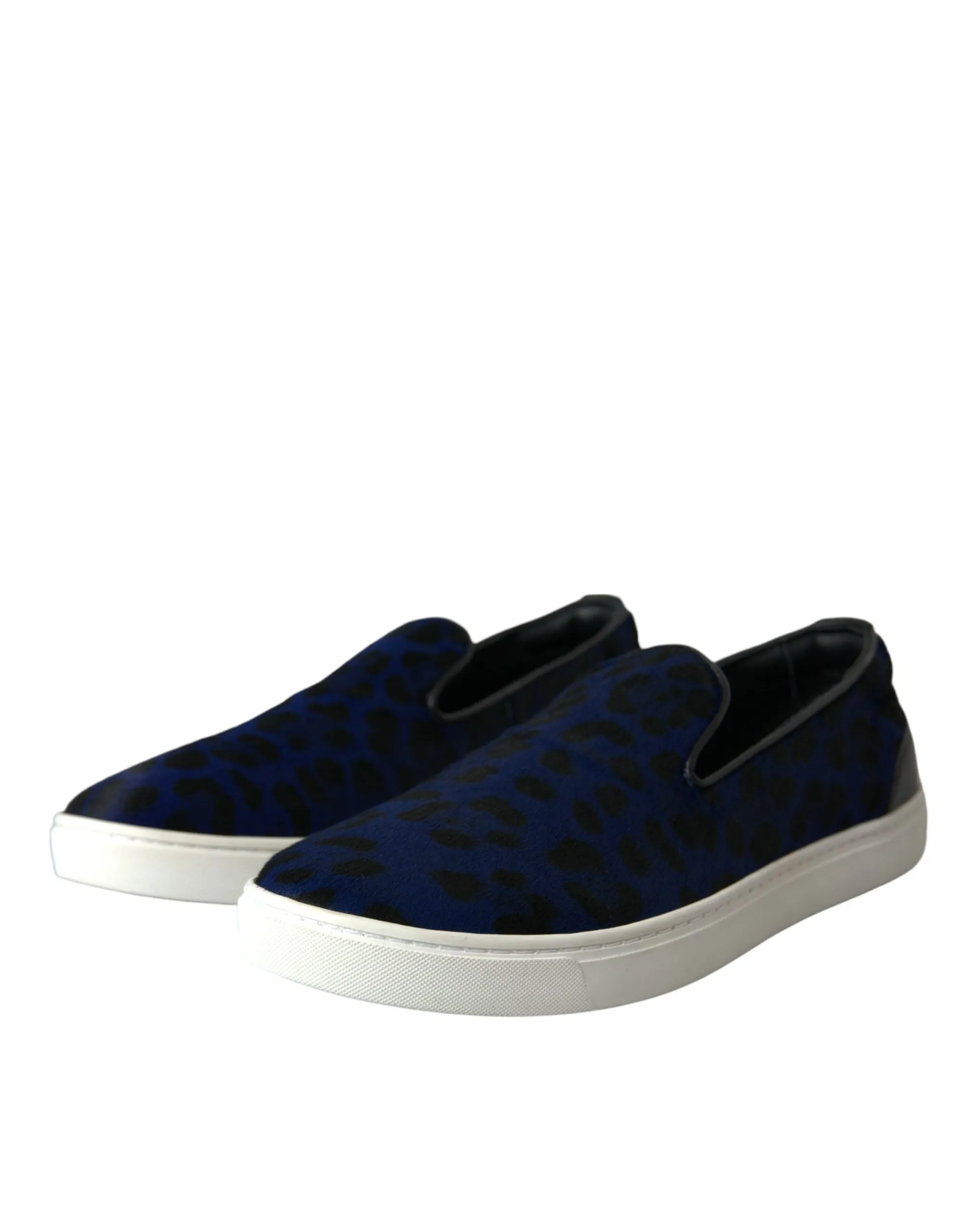 Blue Calfskin Hair Leopard Sneakers Shoes sold by Louxly product image thumbnail 3