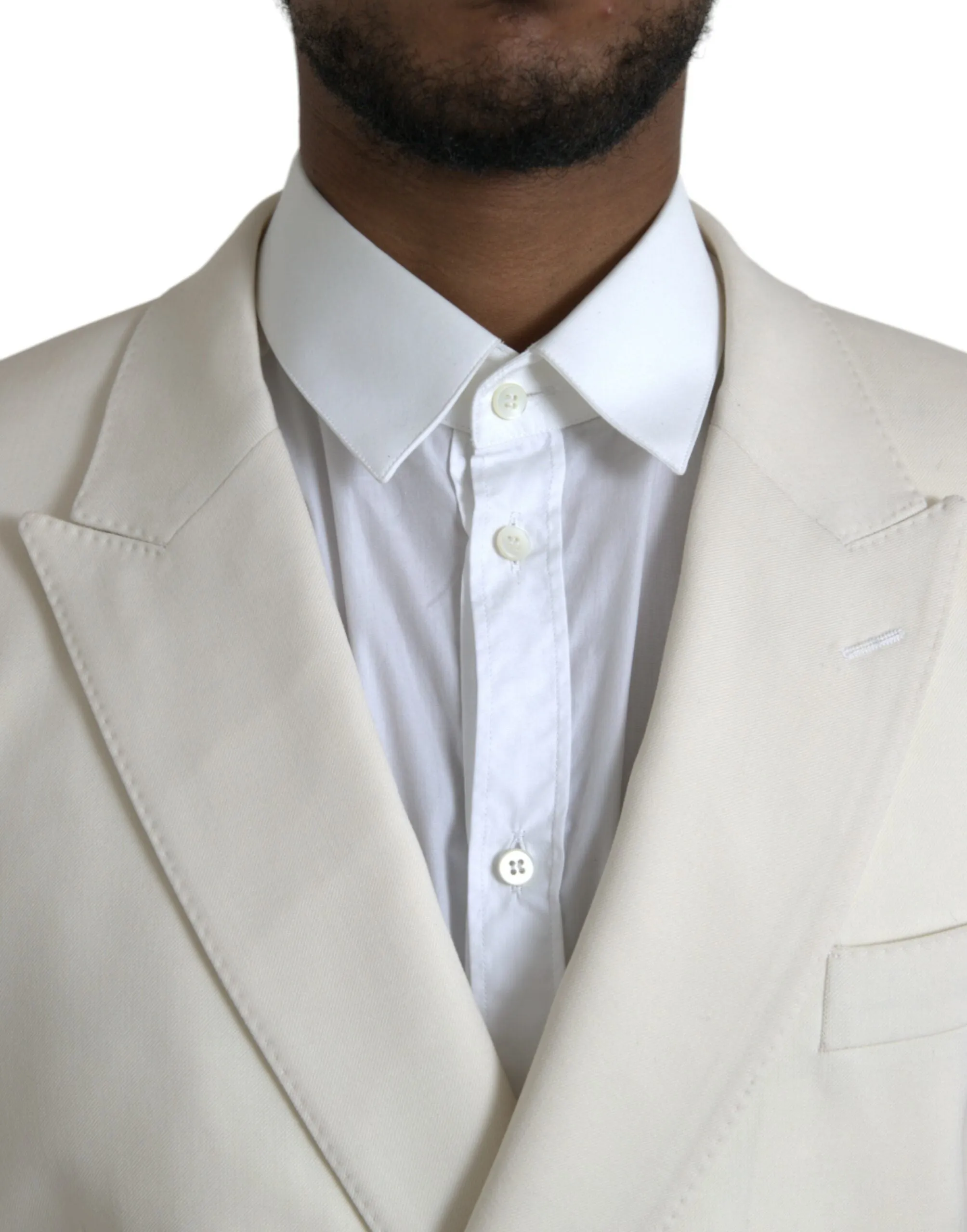 White Wool MARTINI Double Breasted Blazer sold by Louxly product image thumbnail 4