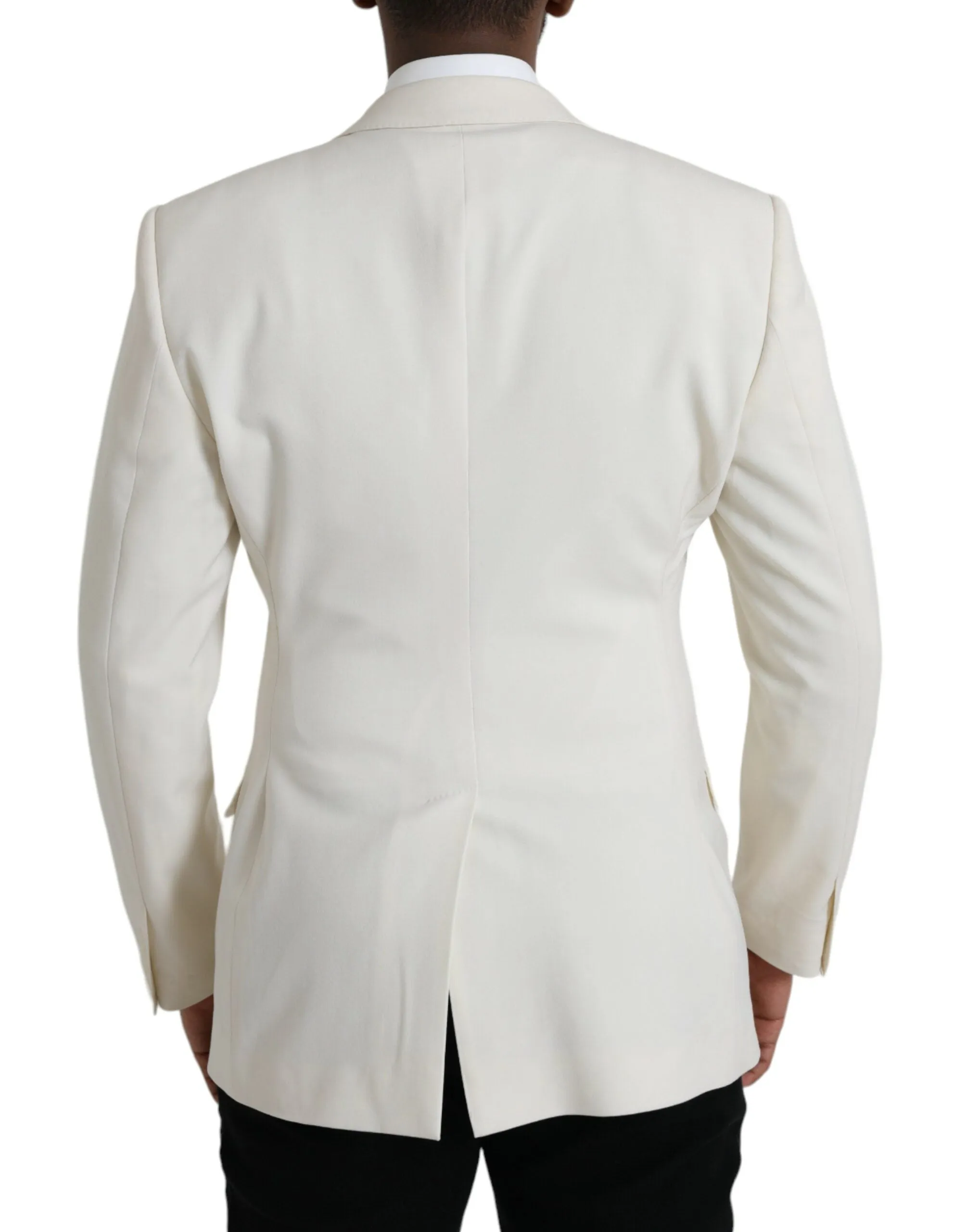 White Wool MARTINI Double Breasted Blazer sold by Louxly product image thumbnail 3