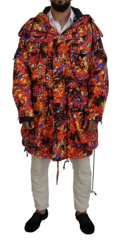Multicolor Long Hooded Cargo Pocket Coat Jacket sold by Louxly