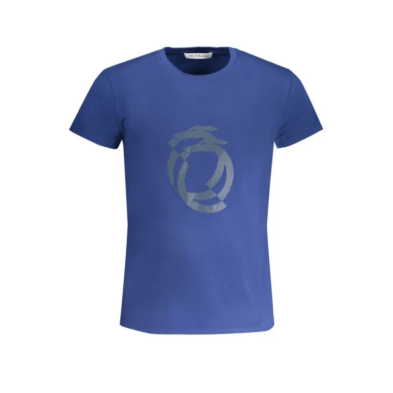 Blue Cotton T-Shirt sold by Louxly