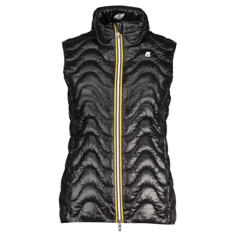 Chic Sleeveless Zip Jacket with Contrast Details sold by Louxly
