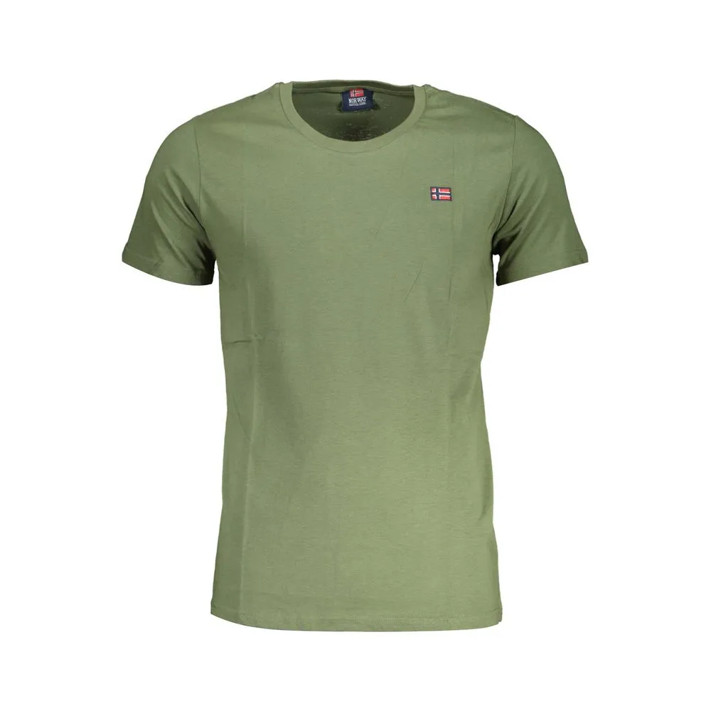 Green Cotton T-Shirt sold by Louxly
