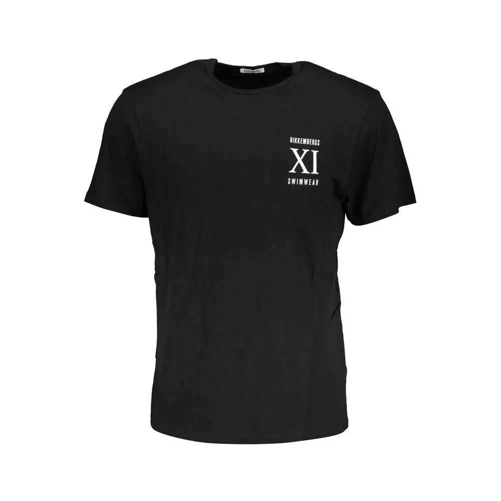 Black Cotton T-Shirt sold by Louxly