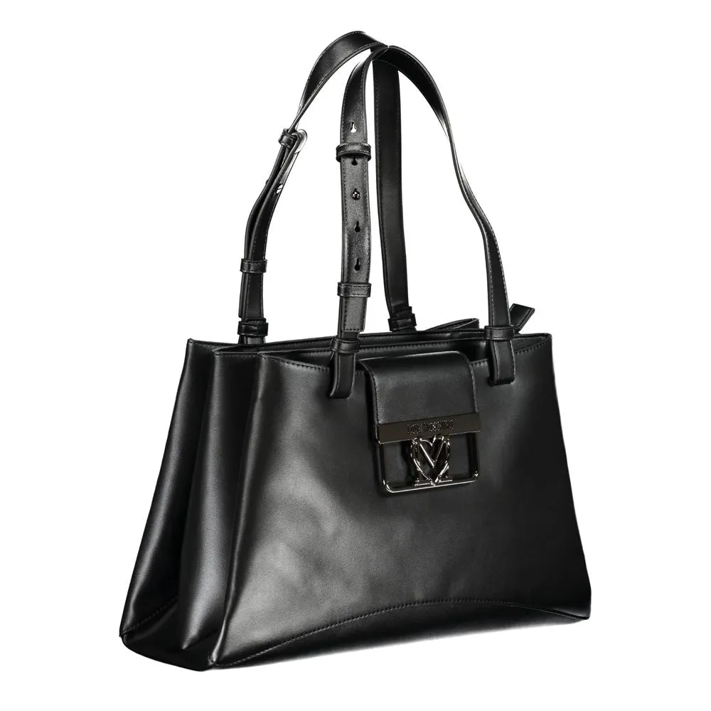 Black Polyethylene Handbag sold by Louxly product image thumbnail 3