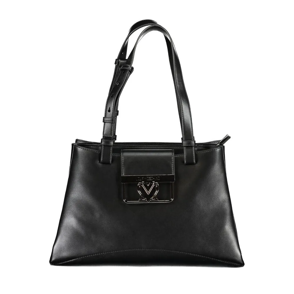 Black Polyethylene Handbag sold by Louxly