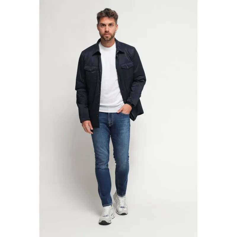 Blue Polyester Jacket sold by Louxly