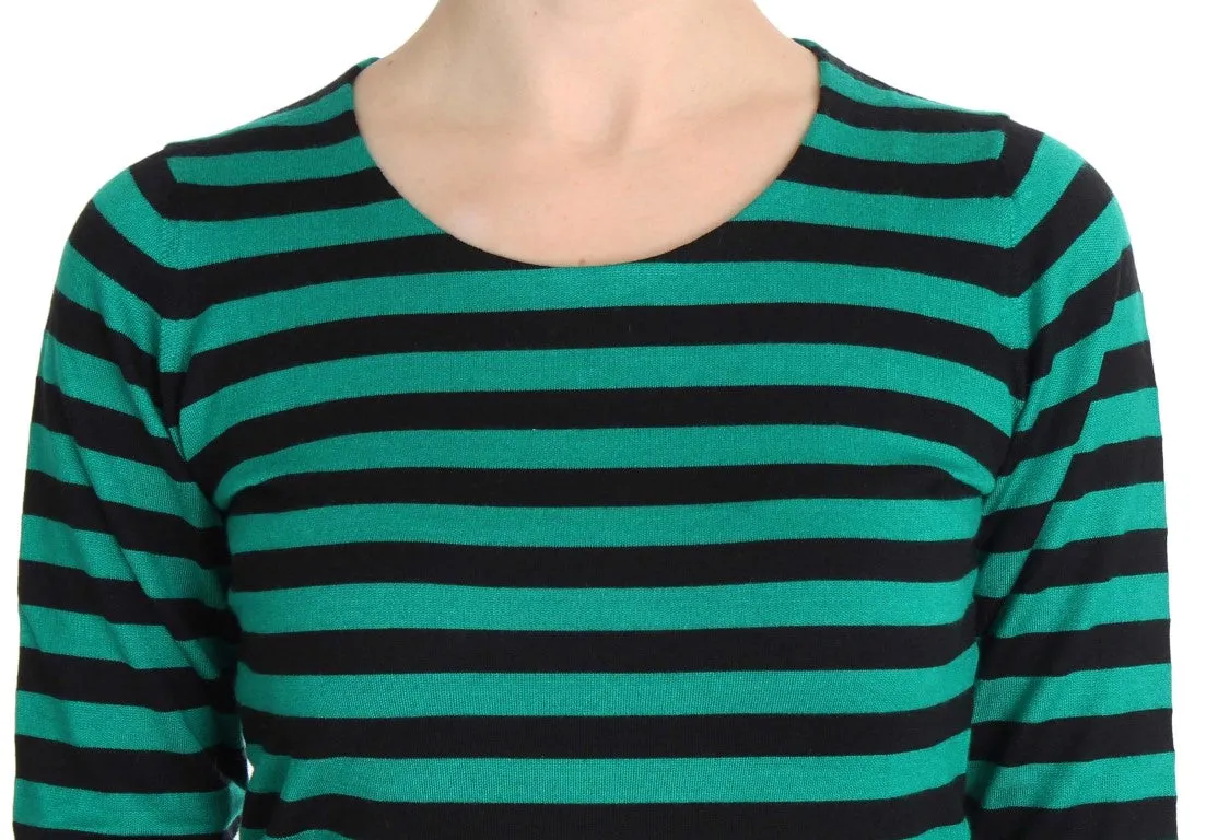 Elegant Striped Cashmere Silk Sweater sold by Louxly product image thumbnail 4