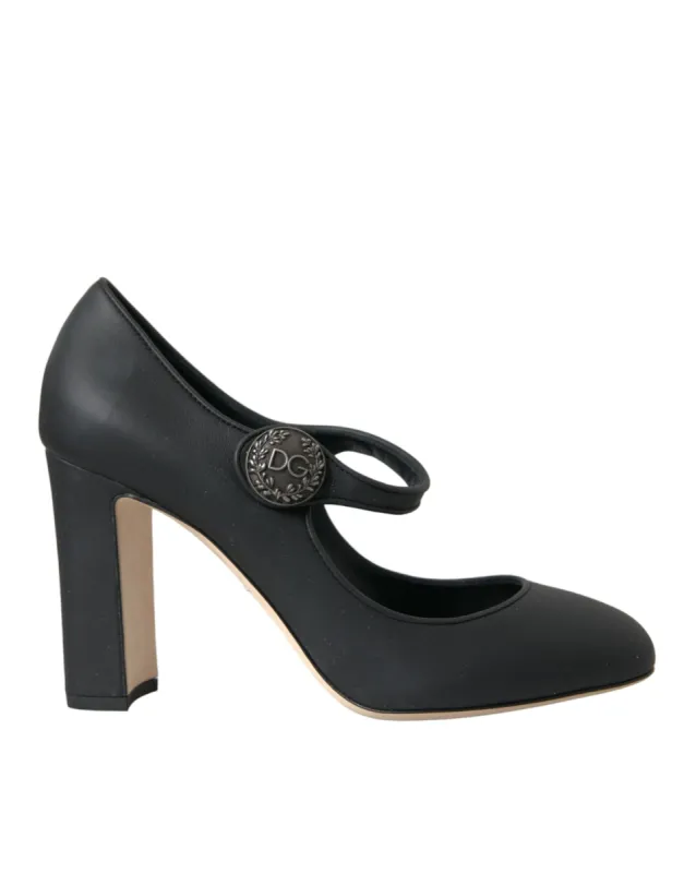 Black Leather Mary Jane Pumps Heels Shoes sold by Louxly