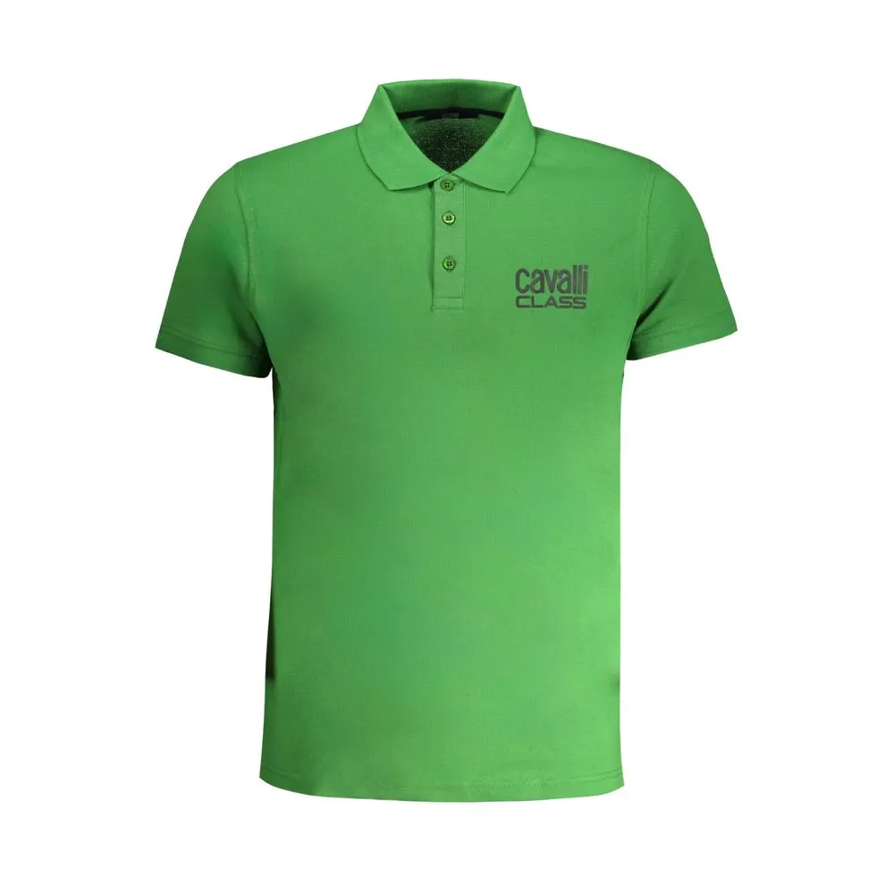 Green Cotton Polo Shirt sold by Louxly
