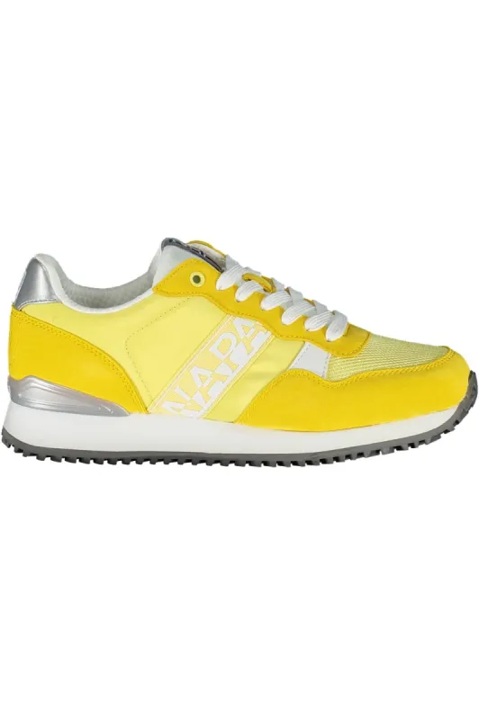 Yellow Polyester Women Sneaker sold by Louxly