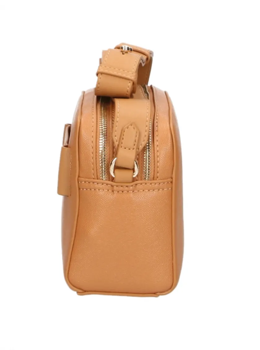 Chic Camel-Toned Crossbody with Double Zip Closure sold by Louxly product image thumbnail 2