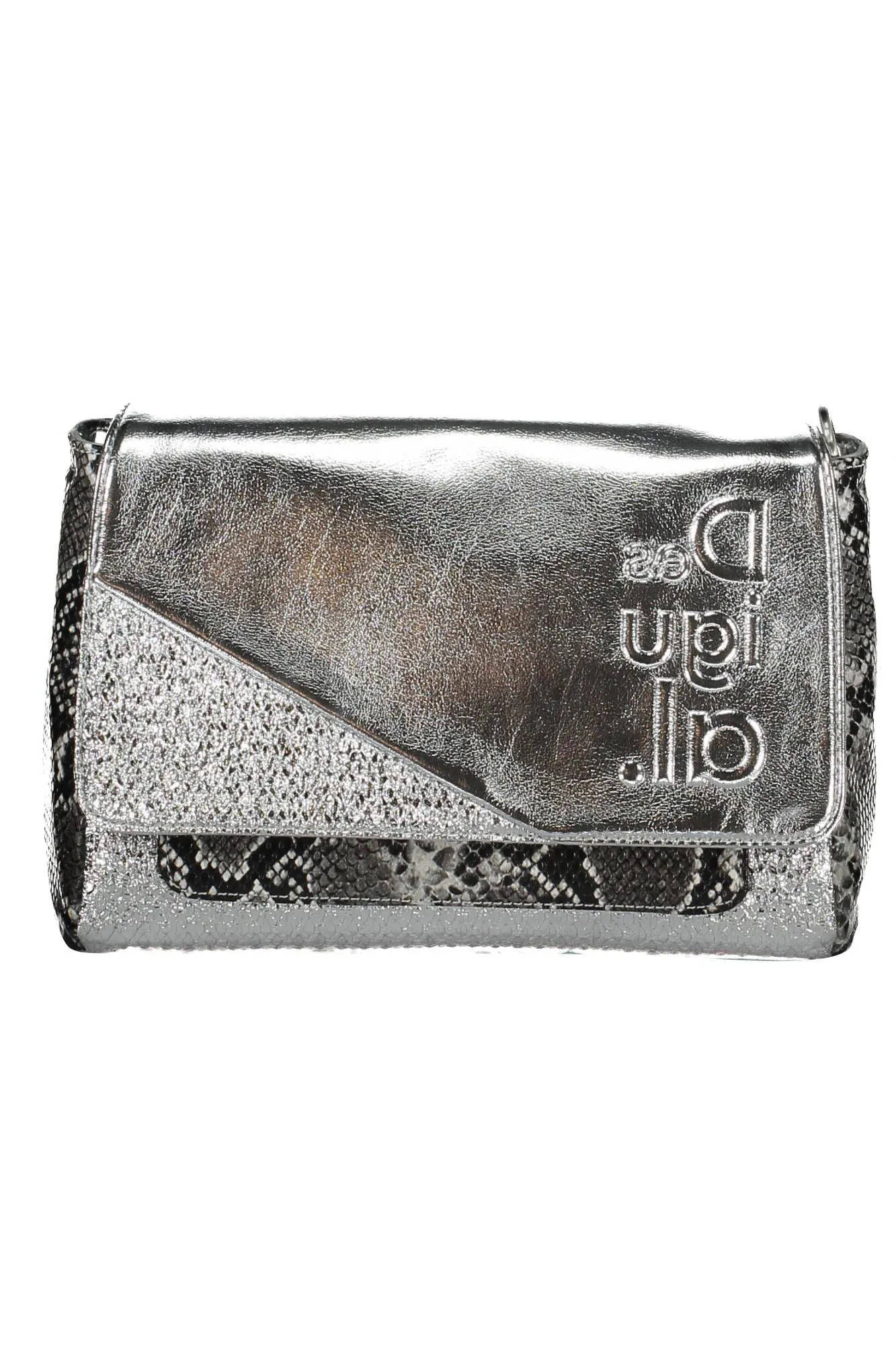 Silver Polyethylene Women Handbag sold by Louxly