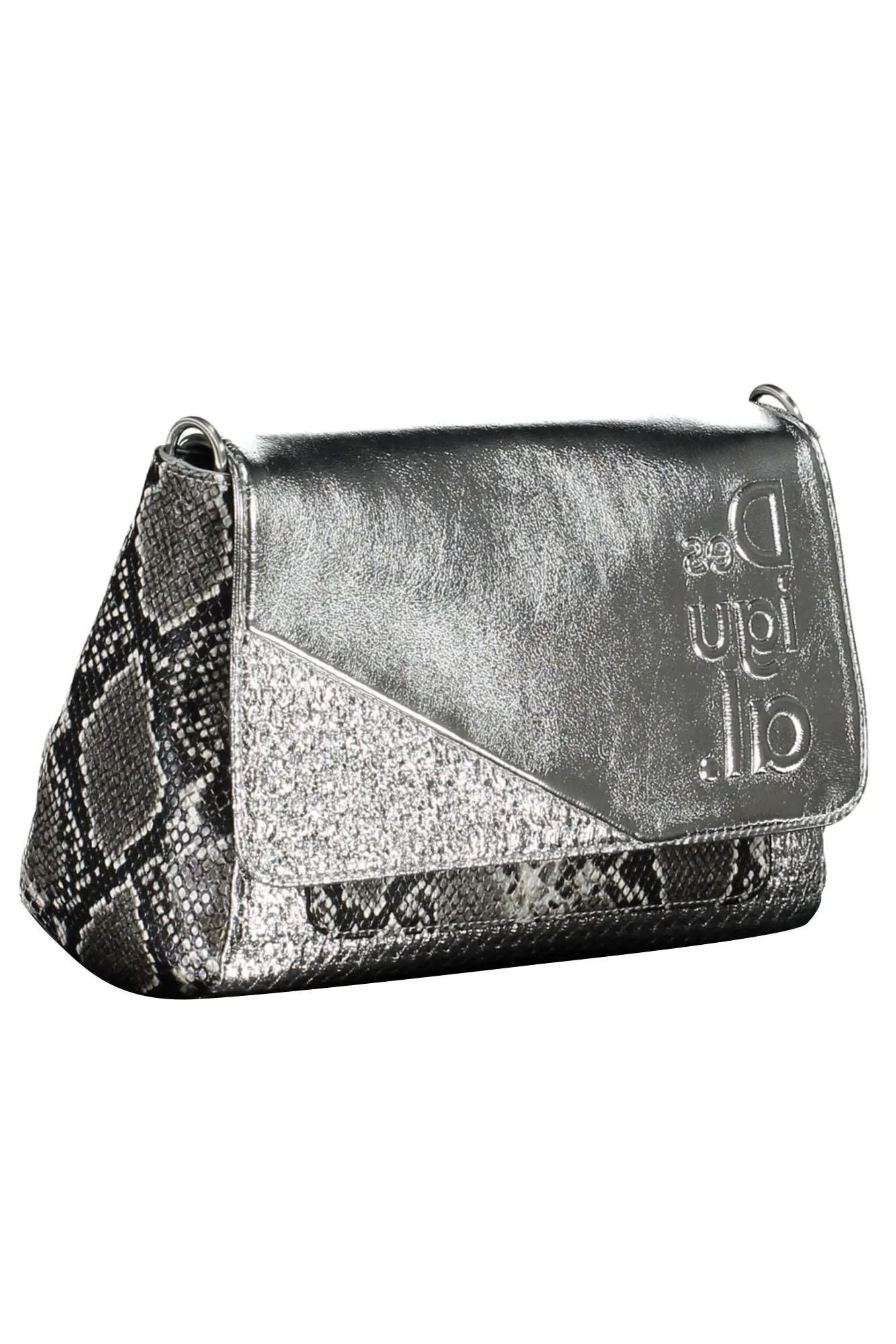 Silver Polyethylene Women Handbag sold by Louxly product image thumbnail 3