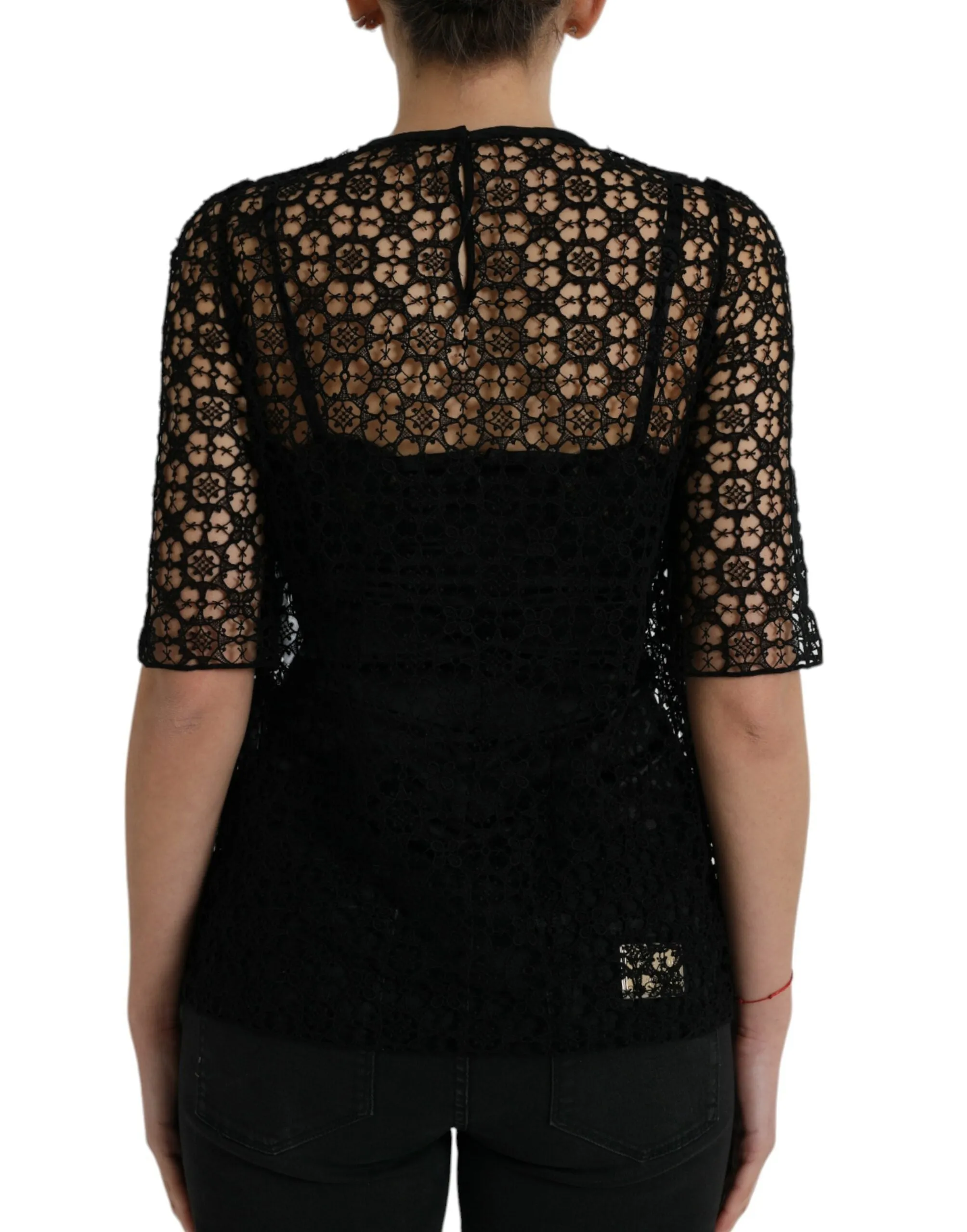 Elegant Floral Lace Blouse Top sold by Louxly product image thumbnail 3