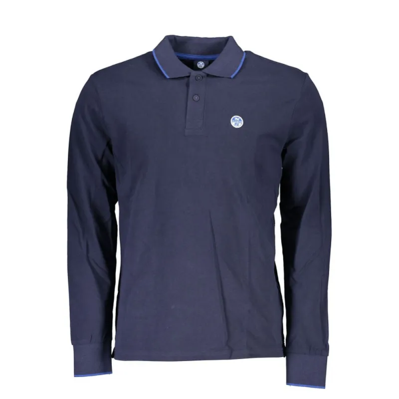 Blue Cotton Men Polo Shirt sold by Louxly